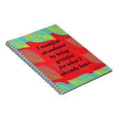 Ich bekenne mich zur Fülle, indem ich dankbar beja Notizblock (Rechte Seite)