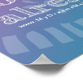 Ich bekenne mich zur Fülle, indem ich dankbar beja Poster (Ecke)