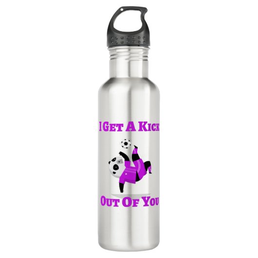 Ich bekomme einen Kick aus dir Edelstahlflasche (Vorderseite)