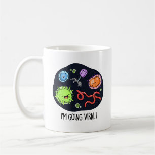 Ich bekomme einen Viral Funny Virus Pun Kaffeetasse