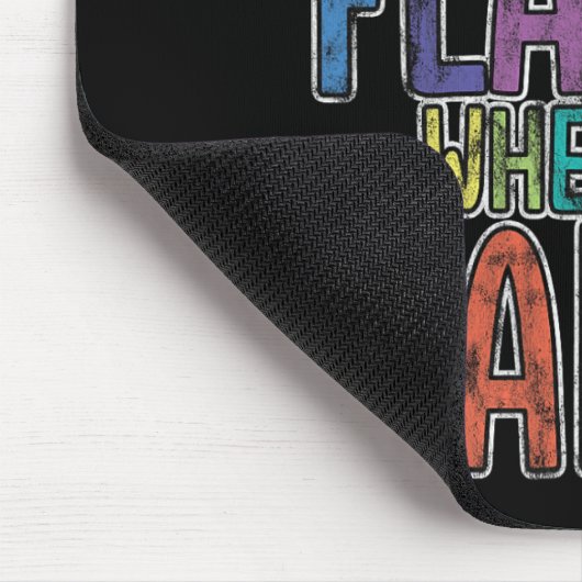 Ich bekomme Flappy, wenn ich glücklich bin Autismu Mousepad (Ecke)