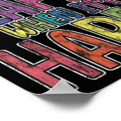 Ich bekomme Flappy, wenn ich glücklich bin Autismu Poster (Ecke)