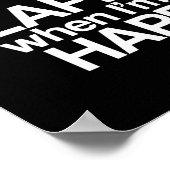 Ich bekomme Flappy, wenn ich glücklich bin Autismu Poster (Ecke)