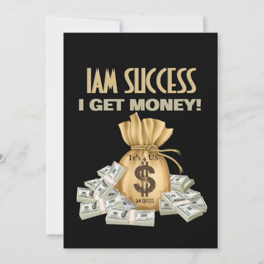 ICH BEKOMME GELD EINLADUNG (Vorderseite)