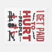 Ich bekomme Geld für Menschen mit Behinderungen Fleecedecke (Vorderseite (Horizontal))