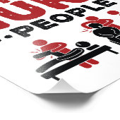 Ich bekomme Geld für Menschen mit Behinderungen Fotodruck (Ecke)