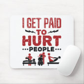 Ich bekomme Geld für Menschen mit Behinderungen Mousepad (Mit Mouse)