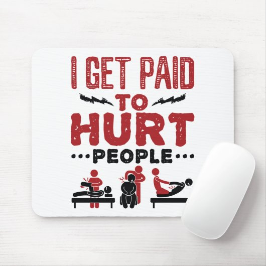 Ich bekomme Geld für Menschen mit Behinderungen Mousepad (Mit Mouse)