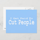 Ich bekomme Geld, um Geschenke zu kürzen Postkarte (Vorne/Hinten)