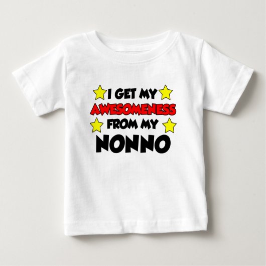 Ich bekomme mein Gefühl von meinem Nonno Baby T-shirt (Vorderseite)