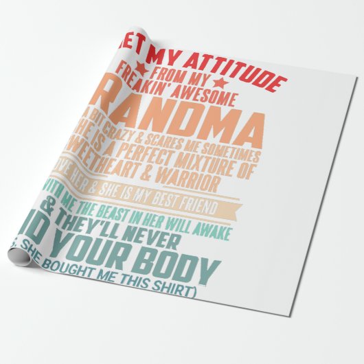 ICH BEKOMME MEINE ATTITUTION AUS MEINEM FREAKIN PH GESCHENKPAPIER (Ungerollt)