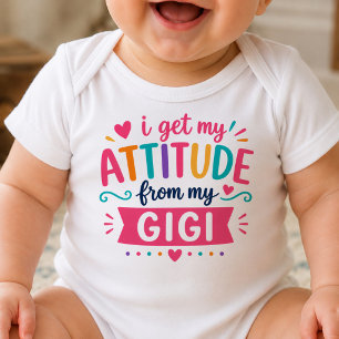 Ich bekomme meine Einstellung von meinem Gigi-Body Baby Strampler