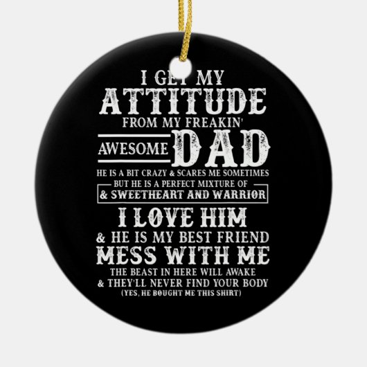 Ich bekomme meine Einstellung von meinem Phantasti Keramik Ornament (Vorne)