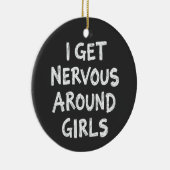 Ich bekomme Nerven um Mädchen Funny Sprichwort Quo Keramik Ornament (Rechts)