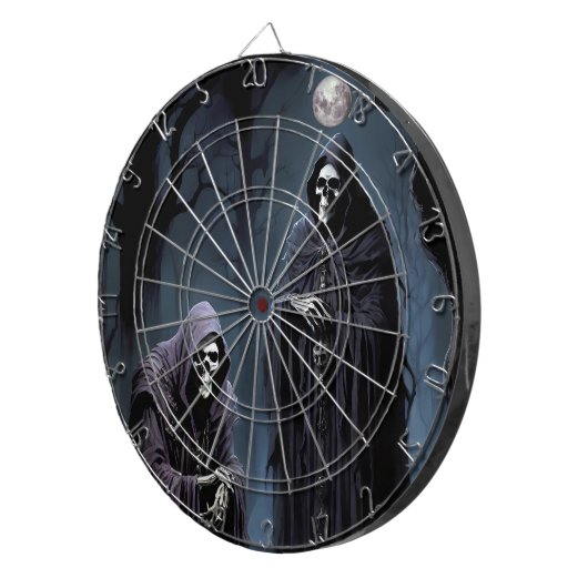 Ich bekomme Schüttelfrost im blauen Mondschein Dartscheibe (Vorderseite rechts)