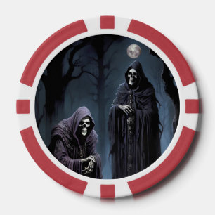 Ich bekomme Schüttelfrost im blauen Mondschein Pokerchips