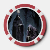 Ich bekomme Schüttelfrost im blauen Mondschein Pokerchips (Rückseite)