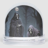 Ich bekomme Schüttelfrost im blauen Mondschein Schneekugeln (Rückseite)