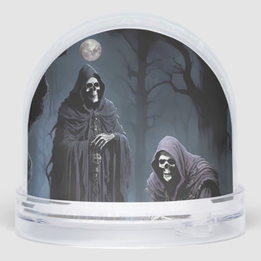 Ich bekomme Schüttelfrost im blauen Mondschein Schneekugeln (Rückseite)