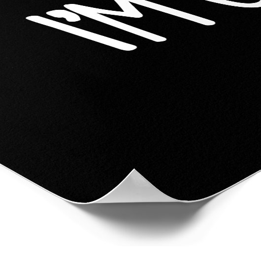 Ich bekomme virale Funny Virus Pun Dark BG Poster (Ecke)