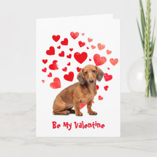 Ich bell Liebe dich Dackel-Hund Valentinstag Feiertagskarte