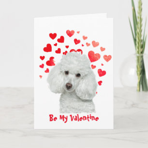 Ich belle dich an, Pudel-Hund Valentinstag Feiertagskarte