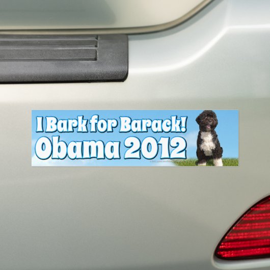Ich belle für Barack, BO der erste Hund Obama Autoaufkleber (Auf Auto)