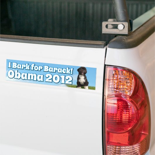 Ich belle für Barack, BO der erste Hund Obama Autoaufkleber (Auf Lkw)