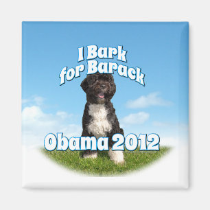 Ich belle für Barack, BO der erste Hund Obama Magnet