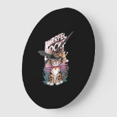 Ich belle Mad für dich! Hund Große Wanduhr (Winkel)