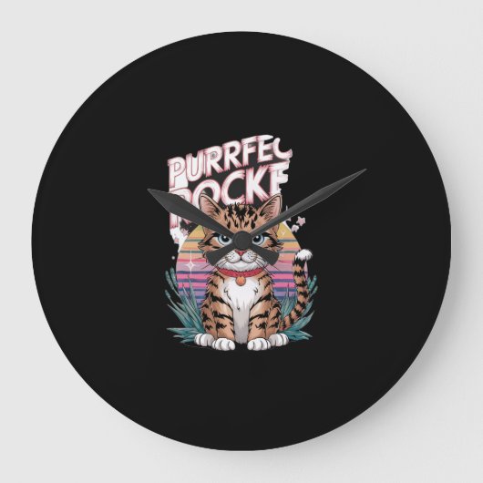 Ich belle Mad für dich! Hund Große Wanduhr (Vorderseite)