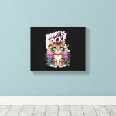 Ich belle Mad für dich! Hund Leinwanddruck (Insitu (Holzboden))