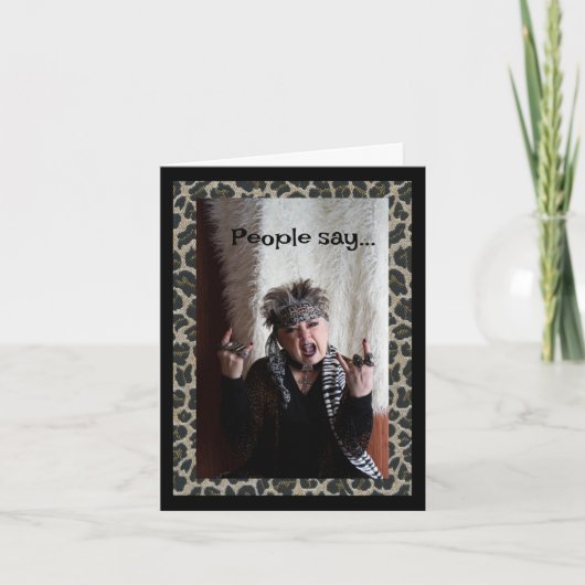 Ich benahme mich so, als wäre es mir egal, wenn ic karte (Vorderseite)