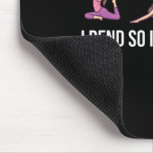 Ich benne also nicht das lustige Yoga-Sprichwort f Mousepad (Ecke)