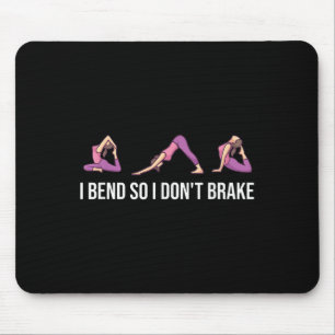 Ich benne also nicht das lustige Yoga-Sprichwort f Mousepad