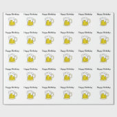 Ich benötige Bier-alles Gute zum Geburtstag Geschenkpapier (Flach)