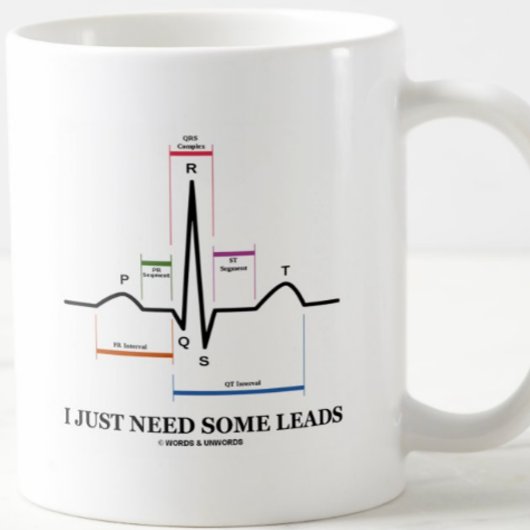 Ich benötige gerade etwas Führungen (ECG/EKG Kaffeetasse