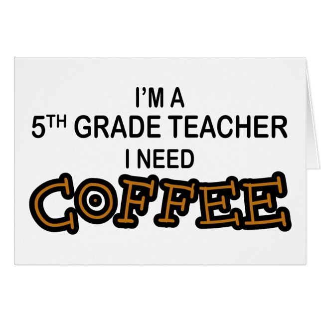 Ich benötige Kaffee - 5. Grad (Vorderseite (Horizontal))