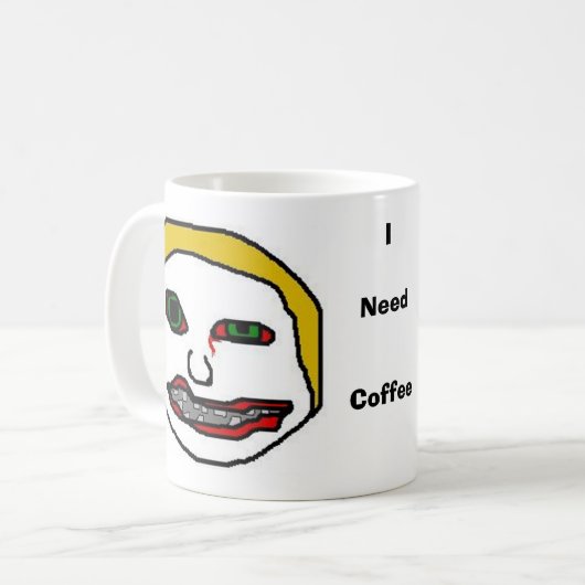 Ich benötige Kaffee Kaffeetasse (Vorderseite Links)