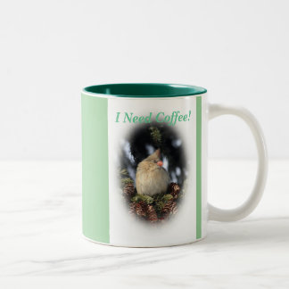 Ich benötige Kaffee! Zweifarbige Tasse