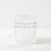 Ich benötige keine Ermächtigung Mattglastasse (Mittel)