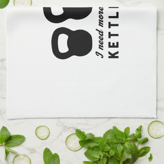 Ich benötige mehr Kettlebells Geschirrtuch (Gefaltet)