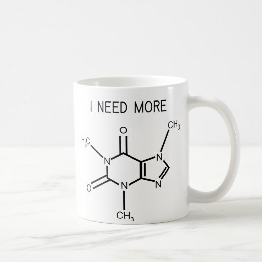 Ich benötige mehr Koffein Kaffeetasse (Rechts)