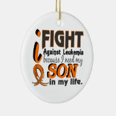 Ich benötige meine Sohn-Leukämie Keramikornament (Rechts)