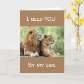 **ICH BENÖTIGE SIE AUF MEINER SEITE** LIEBENDE LIO KARTE (Gelbe Blume)