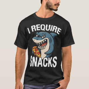 Ich benötige Snacks Ozean-Tier Meme T-Shirt Lustig