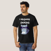 Ich benötige Snacks Raccoon T-Shirt (Vorne ganz)