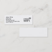 Ich benötige wifi Internet Mini Visitenkarte (Vorne/Hinten)
