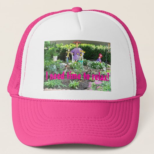 Ich benötige Zeit sich zu entspannen!!!  Hut Truckerkappe (Vorderseite)