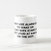 Ich benutze keine Alarmanzeige, denn! Kaffeetasse (Mittel)